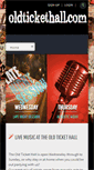 Mobile Screenshot of oldtickethall.co.uk